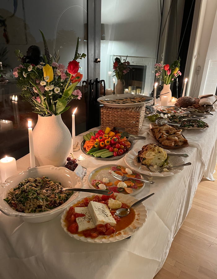 TikTok dinner spread